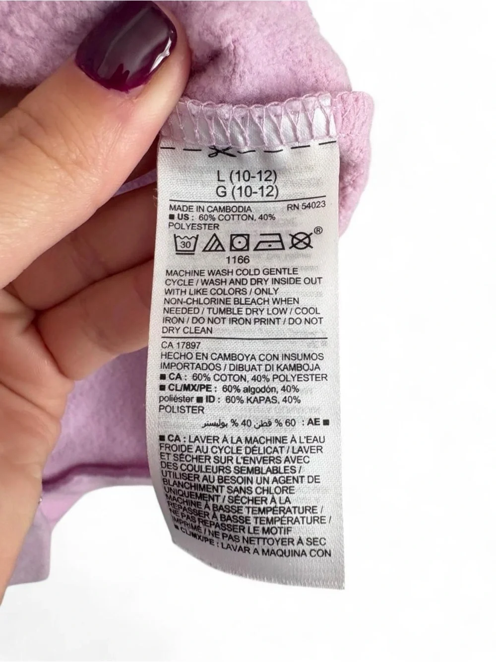 Old Navy Lavender and Green 'LOVE' Pullover Hoodie